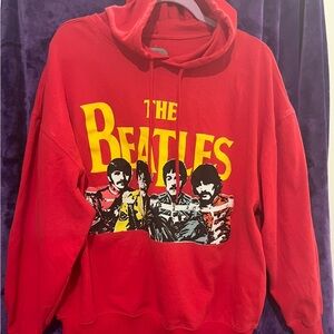 The Beatles Vintage Red Hoodie Sweatshirt